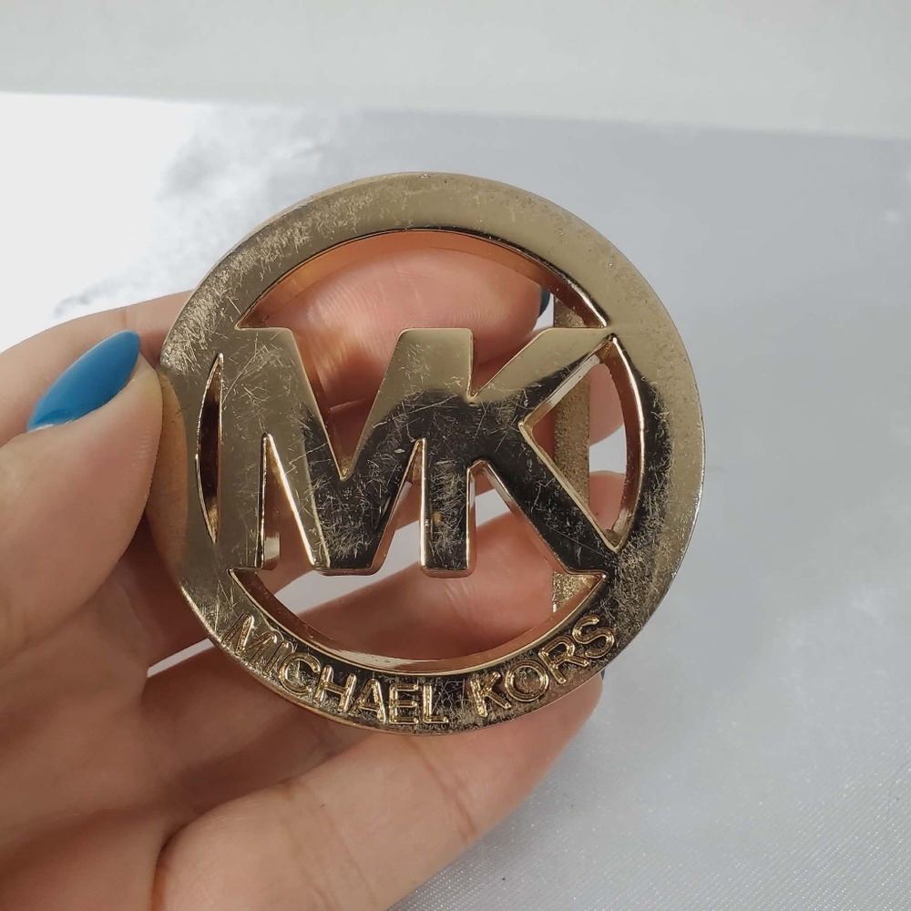 Vintage Michael Kors Brass Belt Buckle - Picture 3 of 4